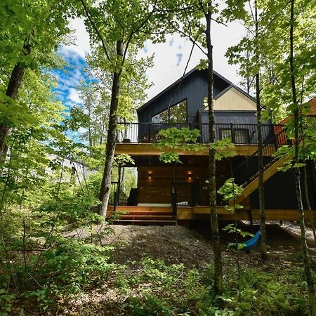 Chalet Bellevue Luxe Avec Spa Et Local A Velo Pont-Rouge Exteriör bild