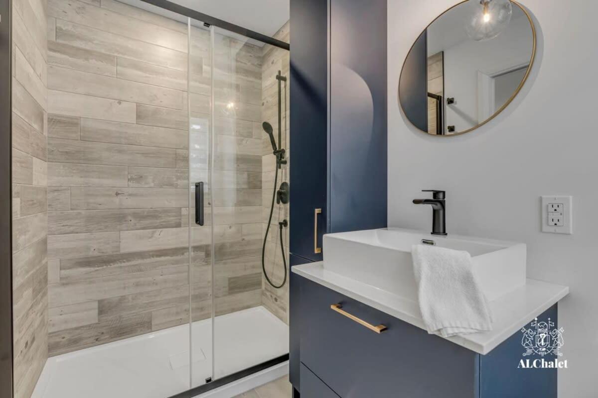 Chalet Bellevue Luxe Avec Spa Et Local A Velo Pont-Rouge Exteriör bild
