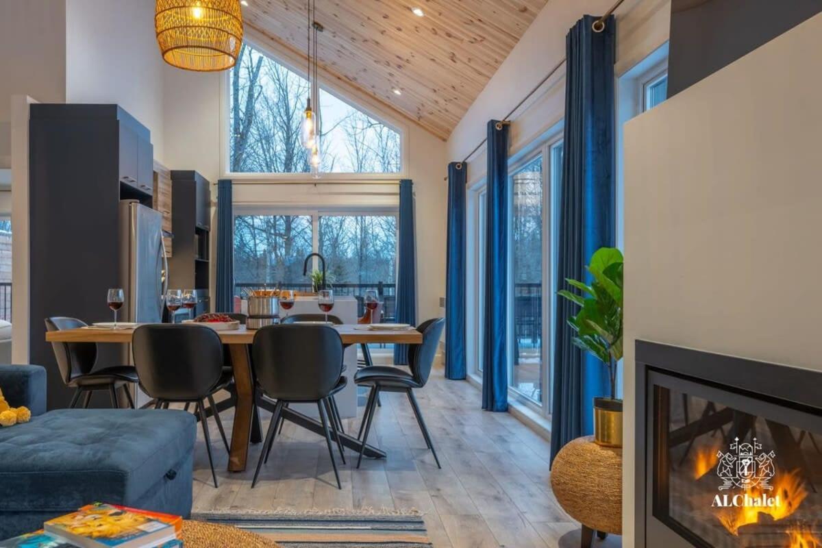 Chalet Bellevue Luxe Avec Spa Et Local A Velo Pont-Rouge Exteriör bild