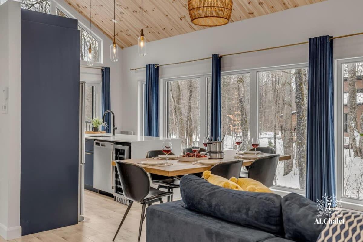 Chalet Bellevue Luxe Avec Spa Et Local A Velo Pont-Rouge Exteriör bild